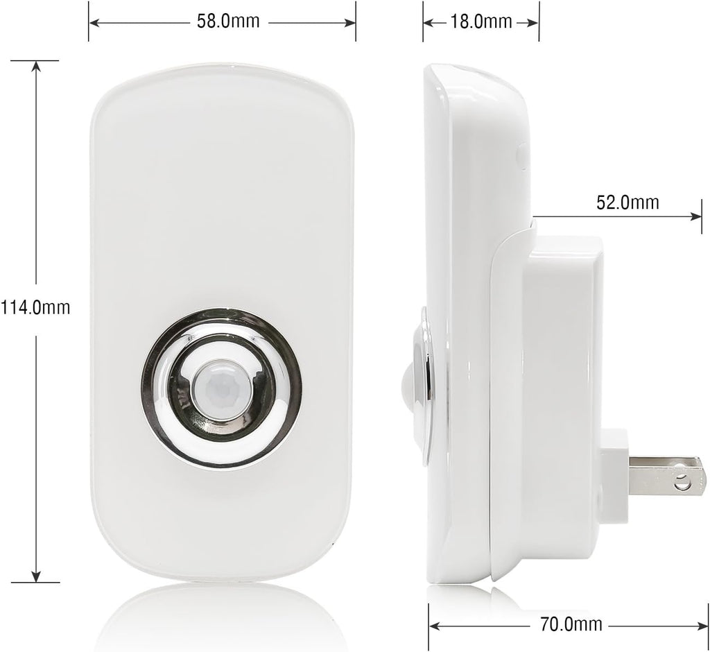 Sensky 3-in-1 Motion Sensor Night Light Plug in, Rechargeable Flashlight, Emergency Light for Bedroom, Bathroom, Living Room, Stairways, Hallways - Cool White