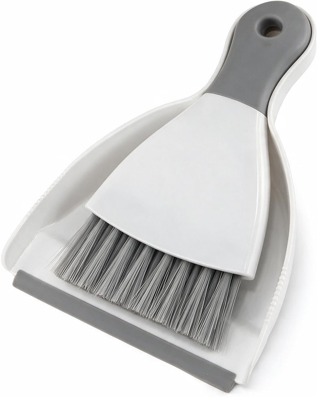 GeeRic Mini Dustpan and Brush Set, Dust Pan Broom Gray