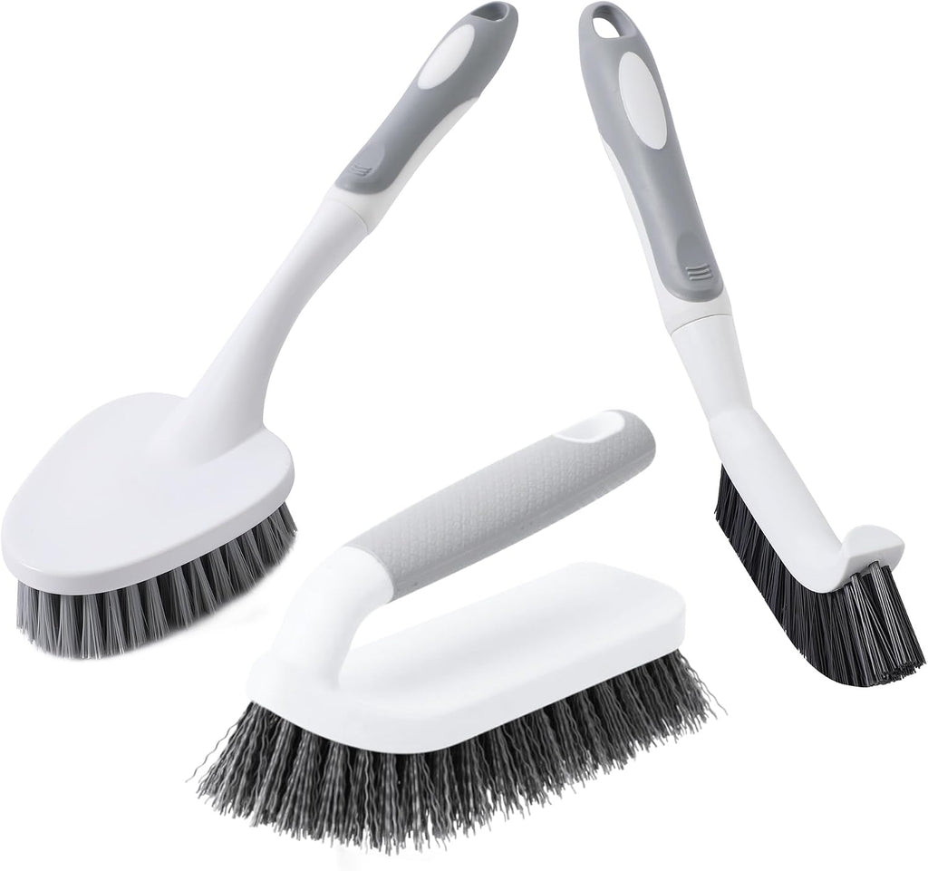 CLEANHOME 3 Pcs Scrub Brush,Multifunctional Cleaning Brush Set