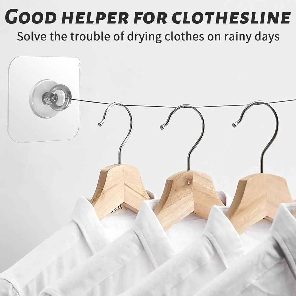 Ceiling Hooks, Practical Wall Hanging Auxiliary Hook, Stainless Steel,Waterproof,Nail-Free Adhesive Wall Hook,for Indoor and Outdoor Hanging Plants,Wind Chimes,Hangers, Decoration Hook,4 Pcs