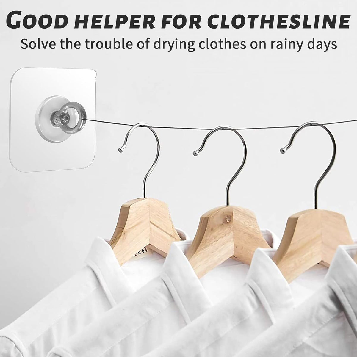 Ceiling Hooks, Practical Wall Hanging Auxiliary Hook, Stainless Steel,Waterproof,Nail-Free Adhesive Wall Hook,for Indoor and Outdoor Hanging Plants,Wind Chimes,Hangers, Decoration Hook,4 Pcs