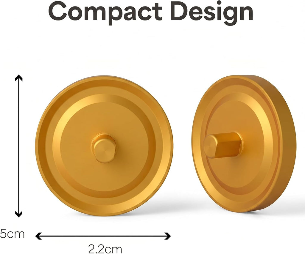 Gold Oral-B Compatible Electric Toothbrush Holder for Bathroom, Aluminum Oral B Toothbrush Holder with Hygienic Drip Capture Stops Toppling with Metal Toothbrush Stand, Matte Gold - Pack of 1