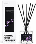 Reed Diffuser Set, Lavender & Rose 3.52 oz (100ml) Scented Diffuser with Sticks Home Fragrance Reed Diffuser for Bathroom Shelf Decor, Ideal Gift for Woman