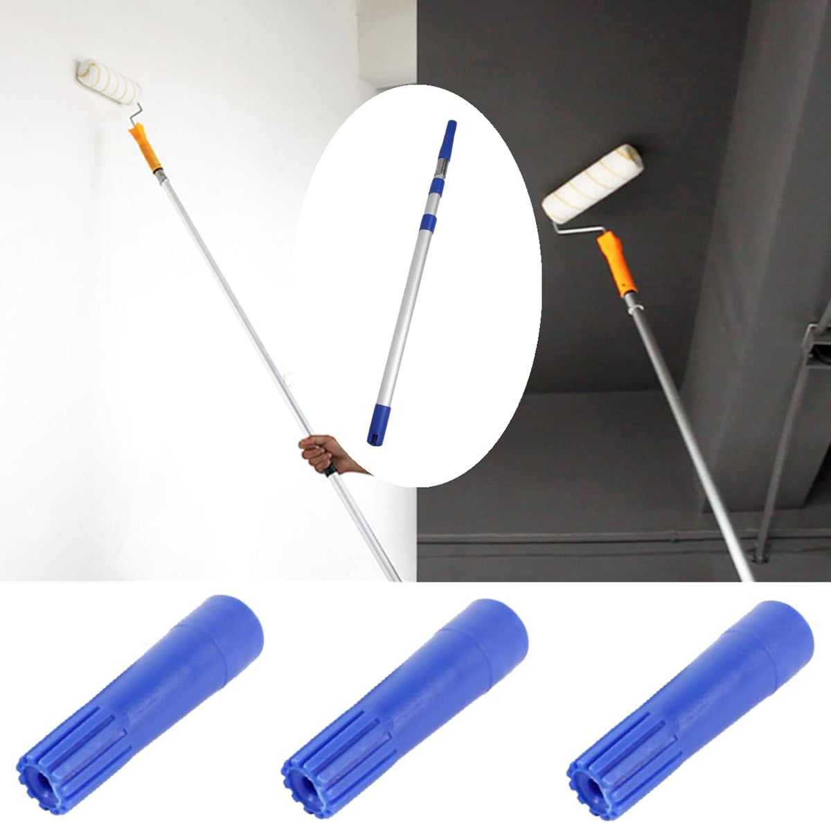 3 Pcs Blue Squeegee Adapter