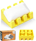 Silicone Soap Dish Self Draining with Suction Cups (Yellow,1 Pack)