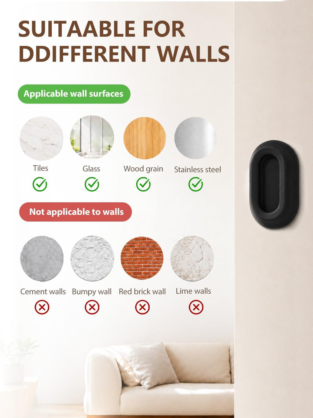 6 Pack Magnetic Remote Control Holder, No-Drill Wall Mount Organizer, Self-Adhesive Silicone Remote Caddy, for Bed,TV, Ceiling Fan Air Conditioner Remotes Rv Storage And Organization, Multicolor