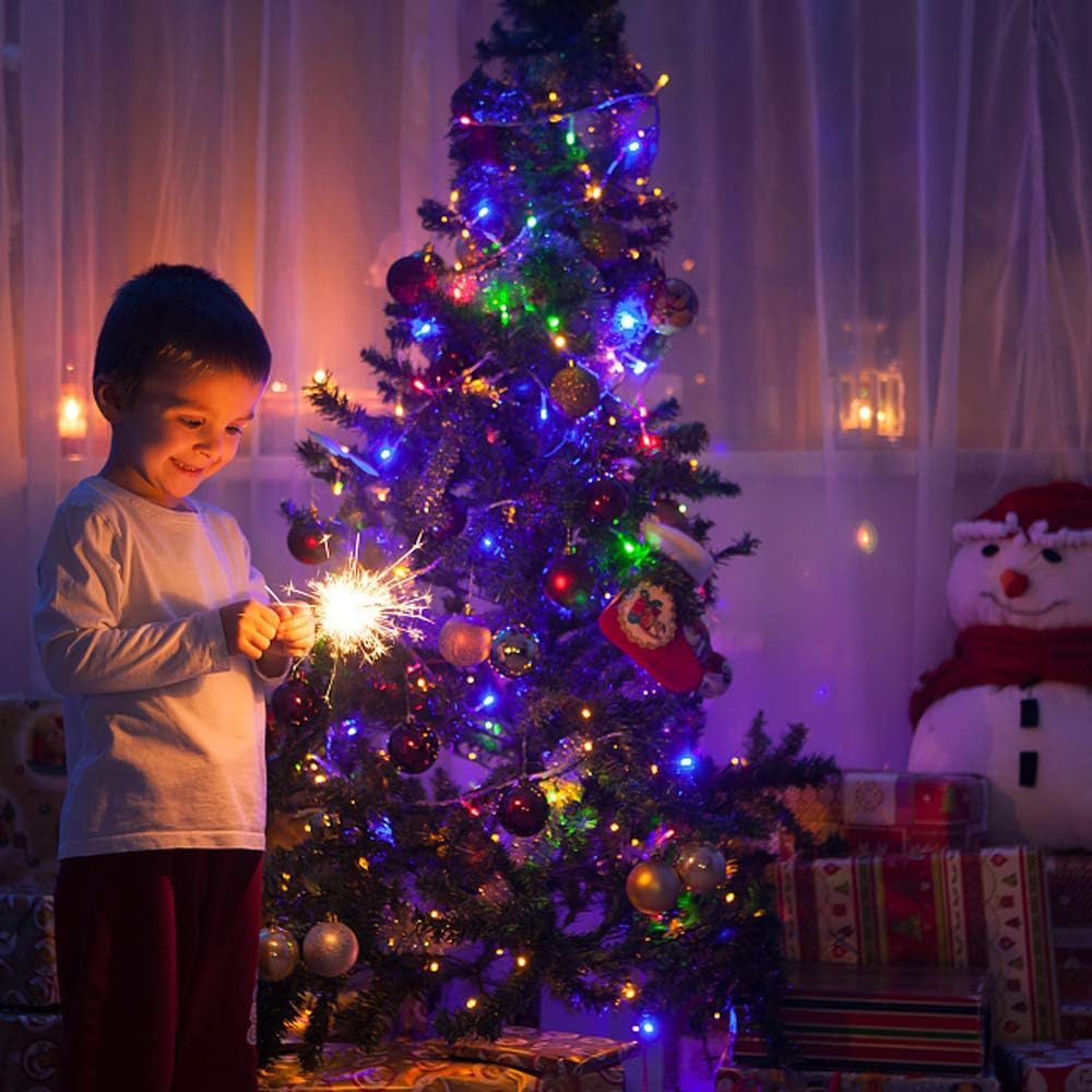 66Ft 200LED Multicolor Christmas Tree Lights String Light Indoor