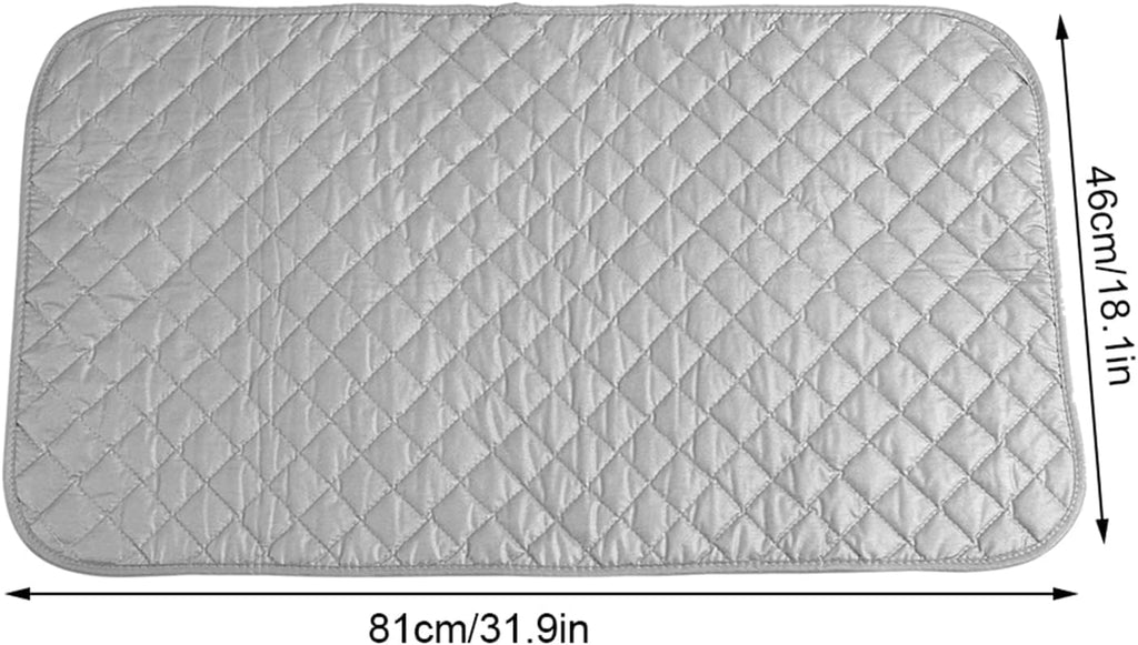 Portable Ironing Mat, Heat Resistant & Foldable Ironing Pad for Any Table Top Travel Iron Board Replacement with Non Slip Backing (18” x 32”)