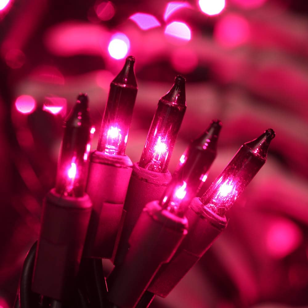 Brizled Purple Halloween Lights, 21.3ft 100 Count Mini Purple String Lights