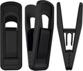 TOFIIGREM Hanger Clips Perfect for Velvet Hangers (Black, 80 PCS), Strong Plastic Clips Pant Skirt Hanger Clips for Black Flocking Felt Hangers
