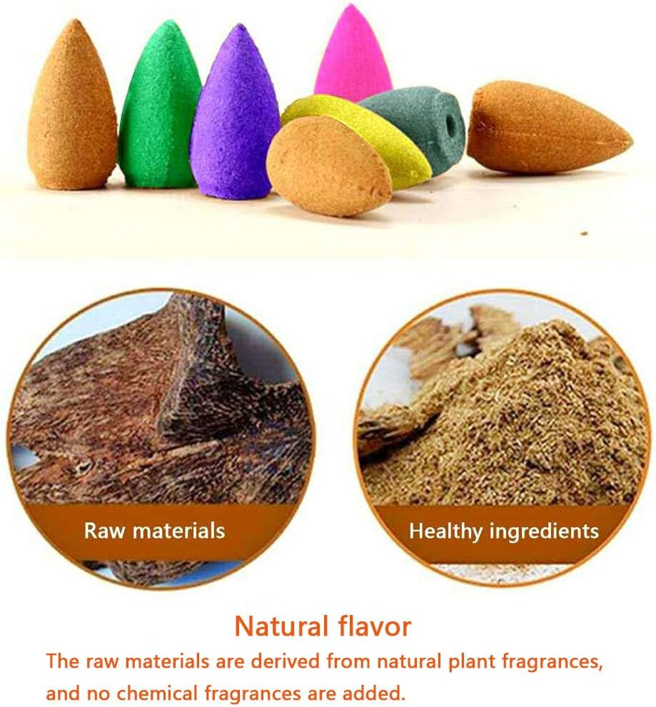 450 Backflow Incense Cones 9 Kinds for Waterfall Burner