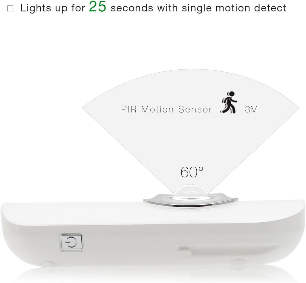 Sensky 3-in-1 Motion Sensor Night Light Plug in, Rechargeable Flashlight, Emergency Light for Bedroom, Bathroom, Living Room, Stairways, Hallways - Cool White