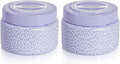 Capri Blue Volcano Printed Travel Tin Jar Candle - Luxury Candle with a Long Lasting Soy Wax Blend - Scented with Tropical & Fruity Fragrance (Lavender Color, 8.5 oz) (Pack of 2)