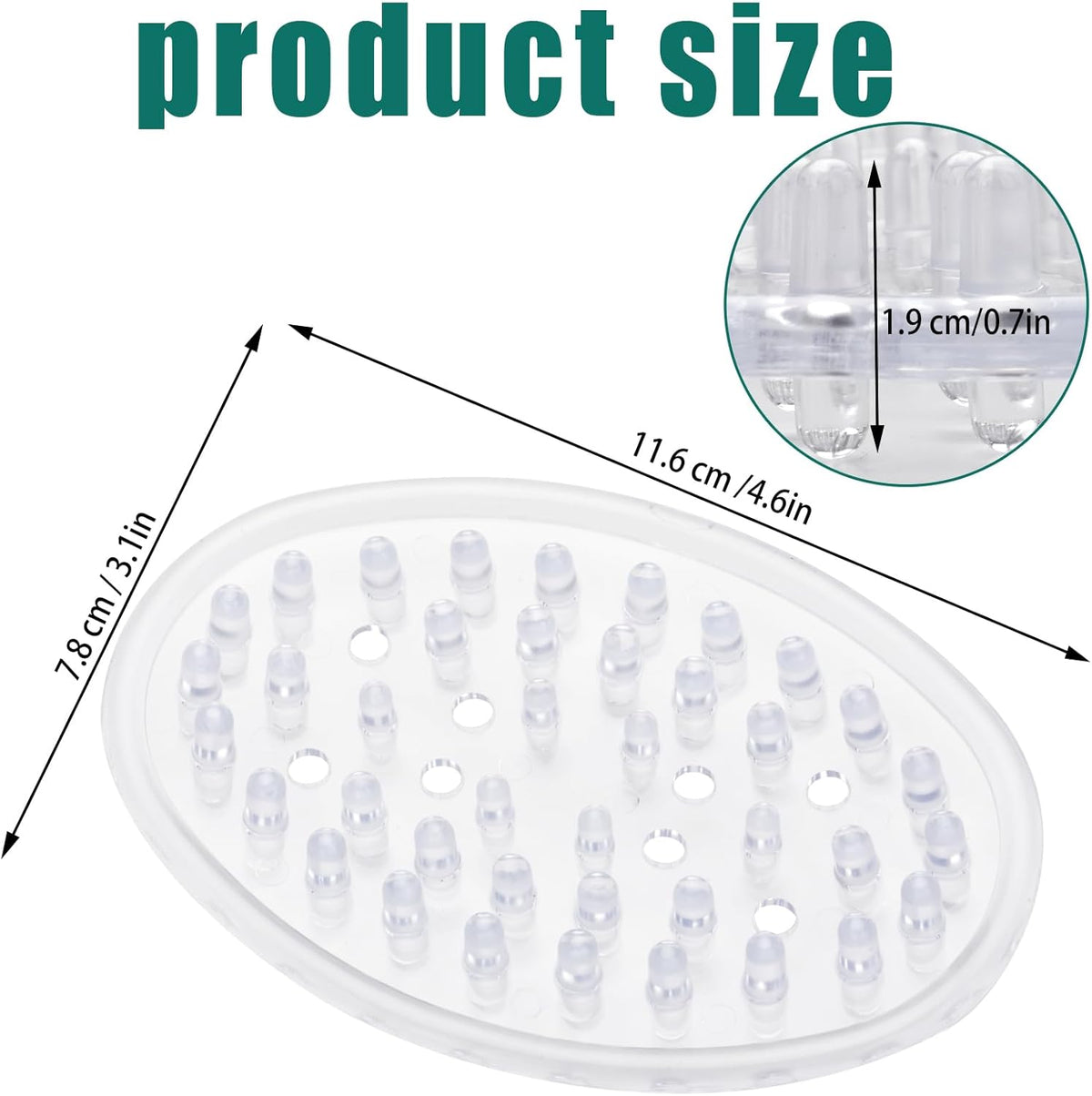 4 Pieces Plastic Soap Dish Clear Bar Holder Tray Self Draining Soap Saver with Holes Soap Container for Bathroom Counter, Kitchen