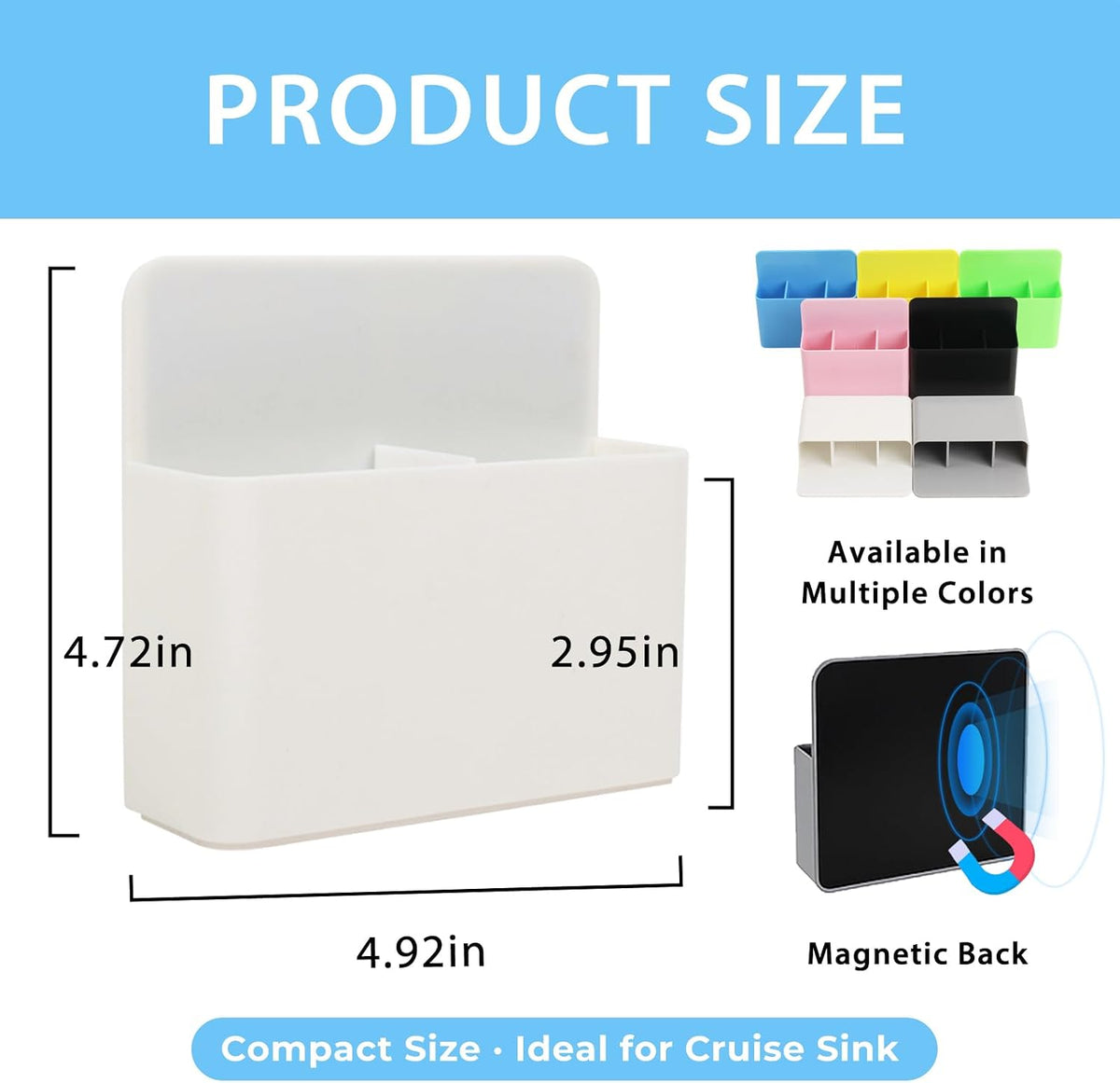 Magnetic Toothbrush Holder for Cruise Ship Cabins – Cruise Essentials 2026 & Travel Must Haves – Wall-Mounted Cruise Bathroom Organizer for Alaska & Caribbean Staterooms (Black