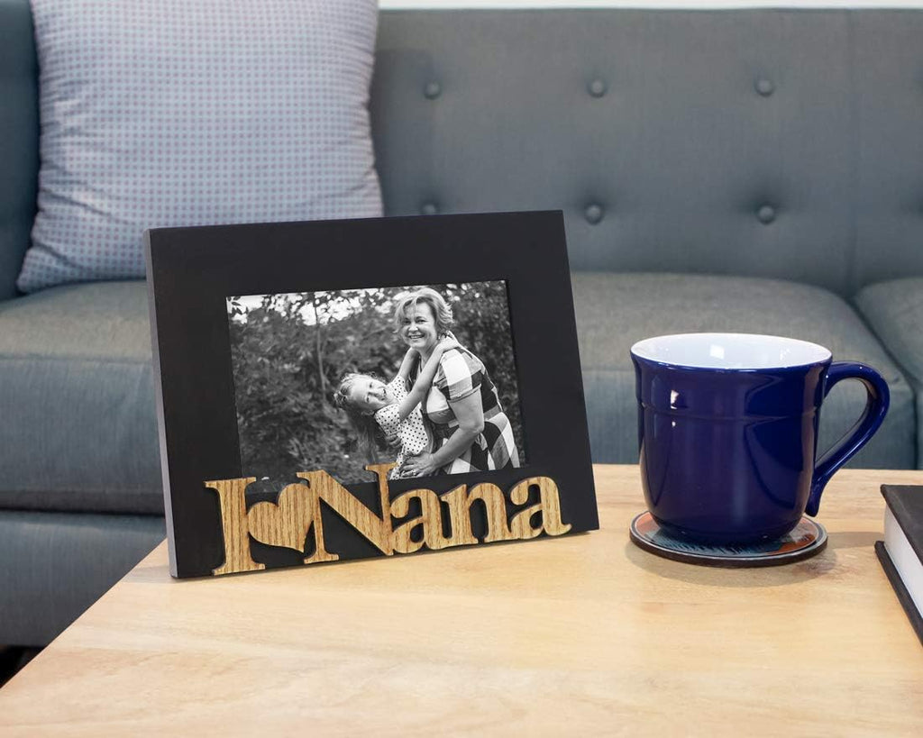 Isaac Jacobs 4x6 Black Wood Sentiments “I Love Nana Picture Frame