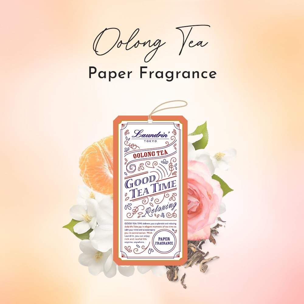 Laundrin Paper Fragrance Oolong Tea, 3pk - Closet Freshener - Closet Deodorizer Odor Eliminator - Sachets for Drawers and Closets - Drawer Fresheners for Clothes - Fresh Scents Sachet Packets