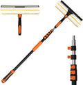 2-in-1 Window Squeegee, 18FT Window Cleaner Tool with 14" Head