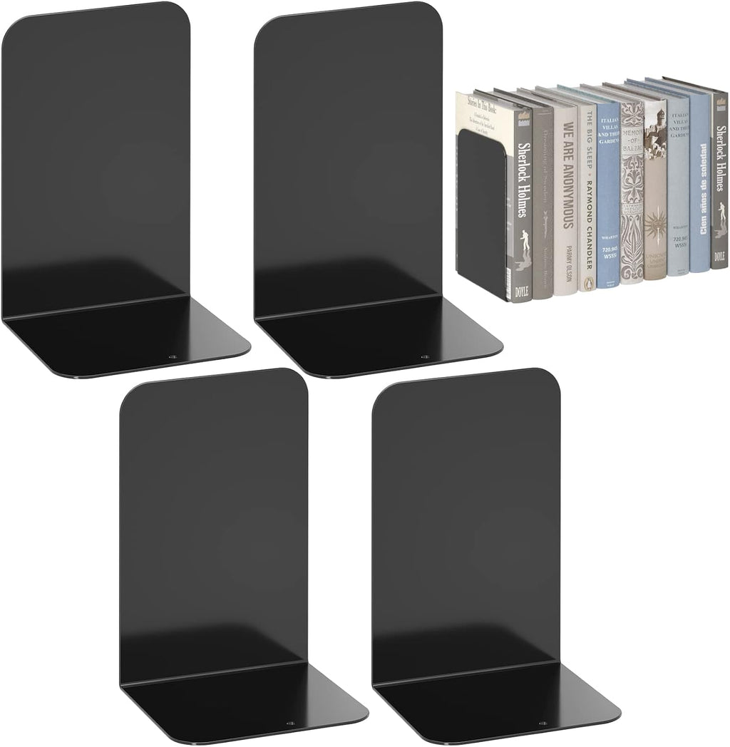 VFINE 2 Pairs Book End, Bookends for Shelves , Book Stopper for Heavy Books