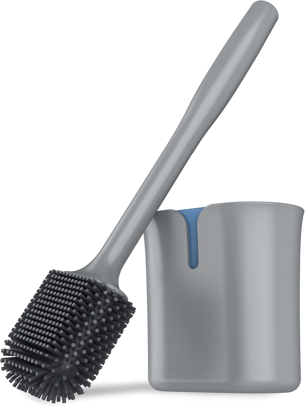 MR.SIGA Toilet Brush and Holder Wall Mounted, Gray, 1 Pack