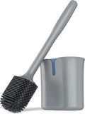 MR.SIGA Toilet Brush and Holder Wall Mounted, Gray, 1 Pack