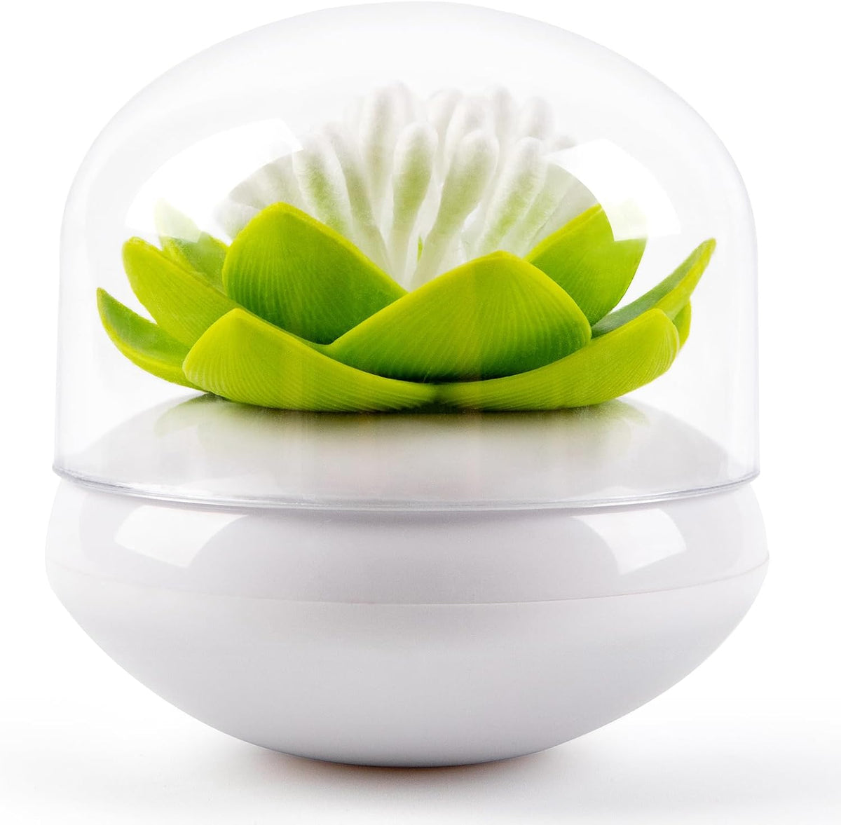 Bloss Cotton Swab Holder, Qtip Holder Bathroom Set, Toothpick Case-Green