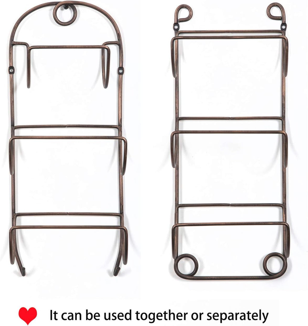 Towel Racks for Bathroom Wall Mounted Metal Wine Rack Towel Shelf Towel Holder for Bath Antique Bronze