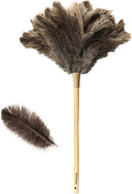 DDZMZ Large Ostrich Feather Duster with Long Wooden Handle,24 inch