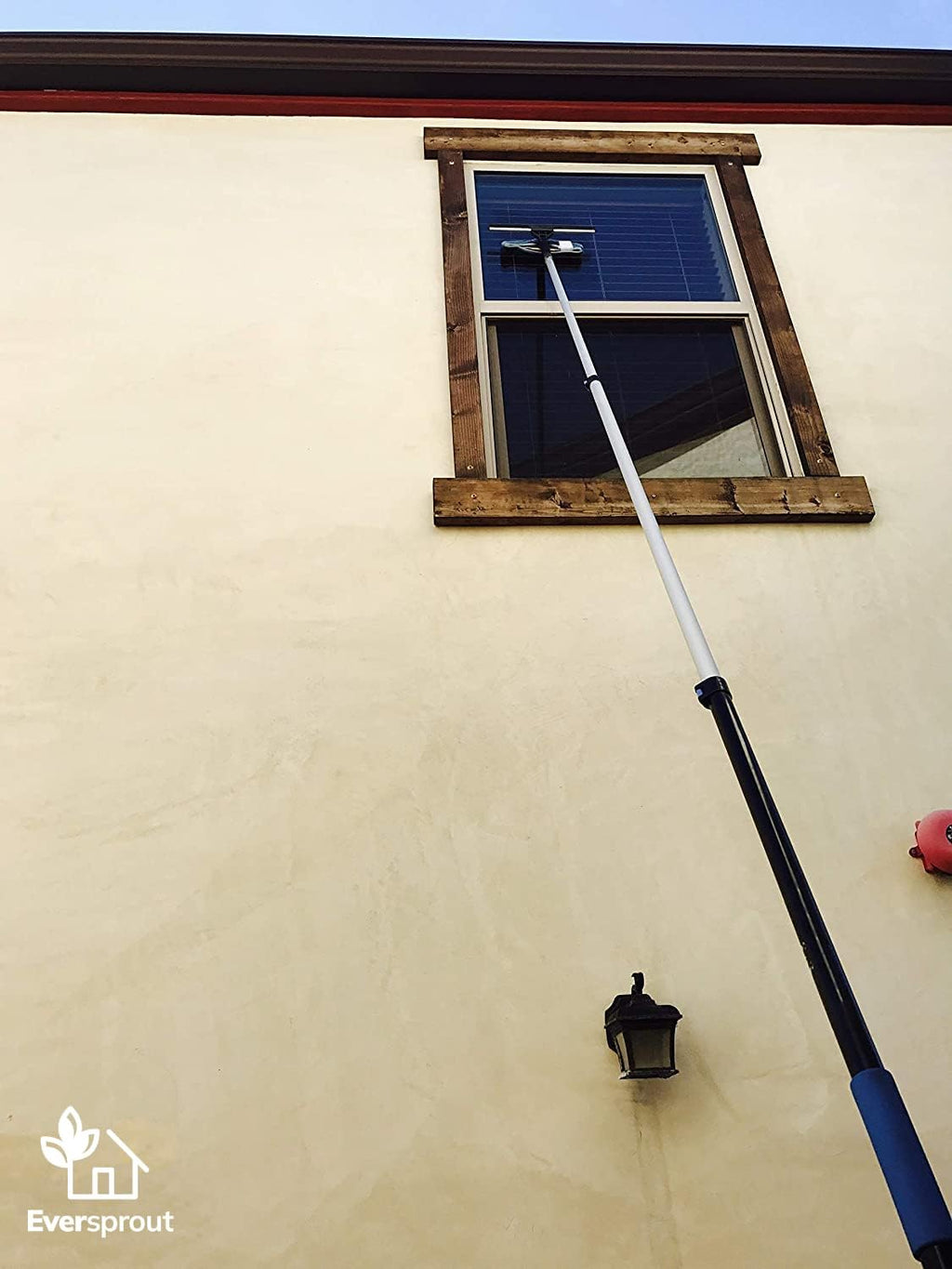 EVERSPROUT Swivel Squeegee & Microfiber Window Scrubber, 5 to 12ft Pole