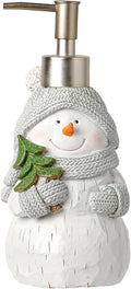 Christmas Snowman Soap Dispenser, Winter Hand Liquid Dispenser Bathroom
