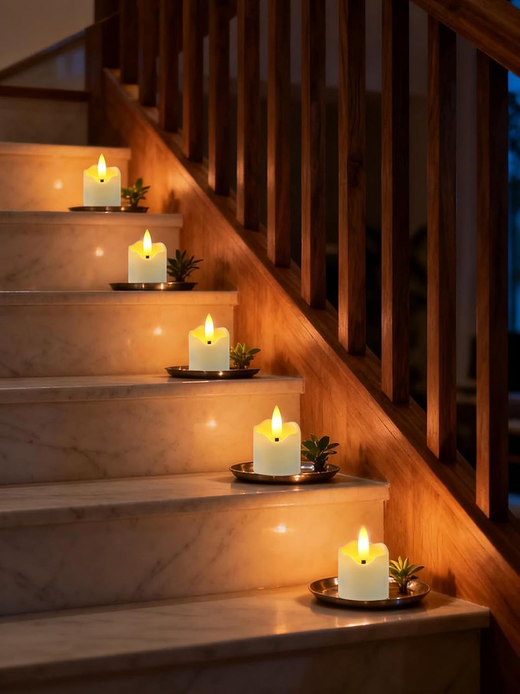 Small Rechargeable Flameless Candles with Remote Timer, 1.5"x2.2" Tea Lights Candles Battery Operated for Anniversary Wedding Centerpiece Table Decor Funeral Halloween Christmas, ivory, 6 Pack