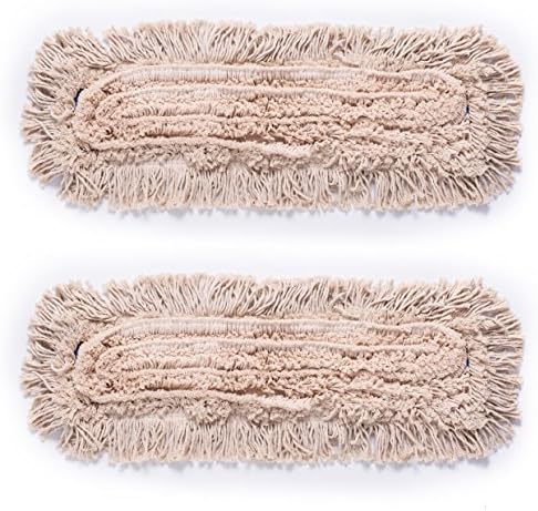 Microfiber Dust Mop Head Refills Pack of 2 for Hardwood Tile Laminate & Stone Floors (24'')