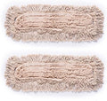 Microfiber Dust Mop Head Refills Pack of 2 for Hardwood Tile Laminate & Stone Floors (24'')
