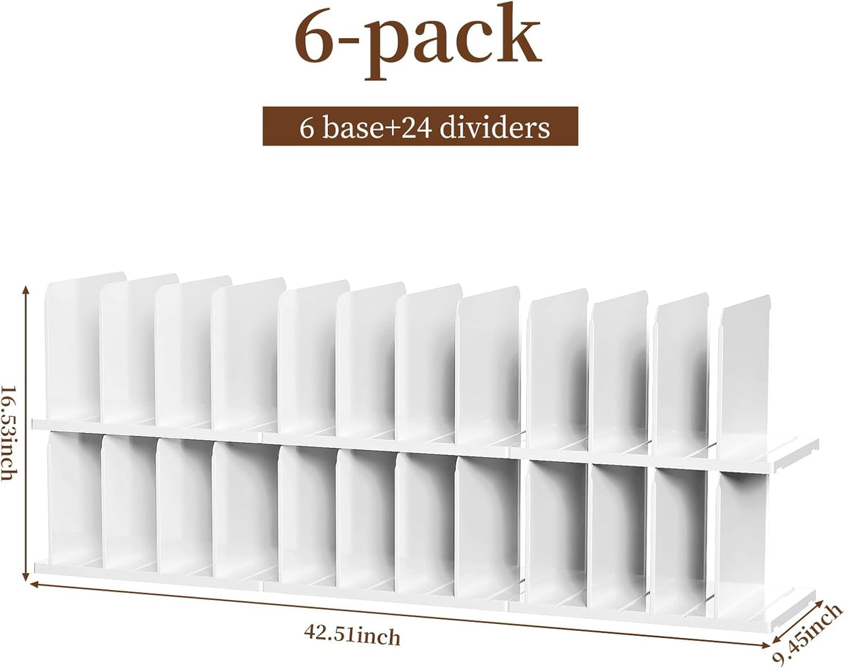 JOYZAN Purse Organizer for Closet Organizer Adjustable Shelf Dividers