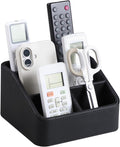 Remote Control Holder, Nightstand Organizer, Desk Caddy (Black)