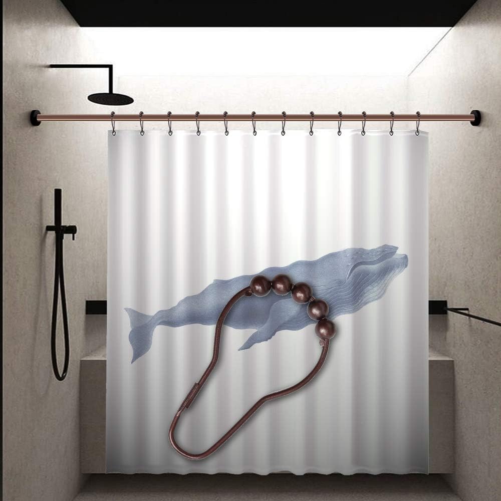 Shower Curtain Hooks Rings for Bathroom, 12PCS Bronze Stainless Steel Rust Resistant Shower Curtain Rings for Shower Curtains, Kitchen Utensils, etc.