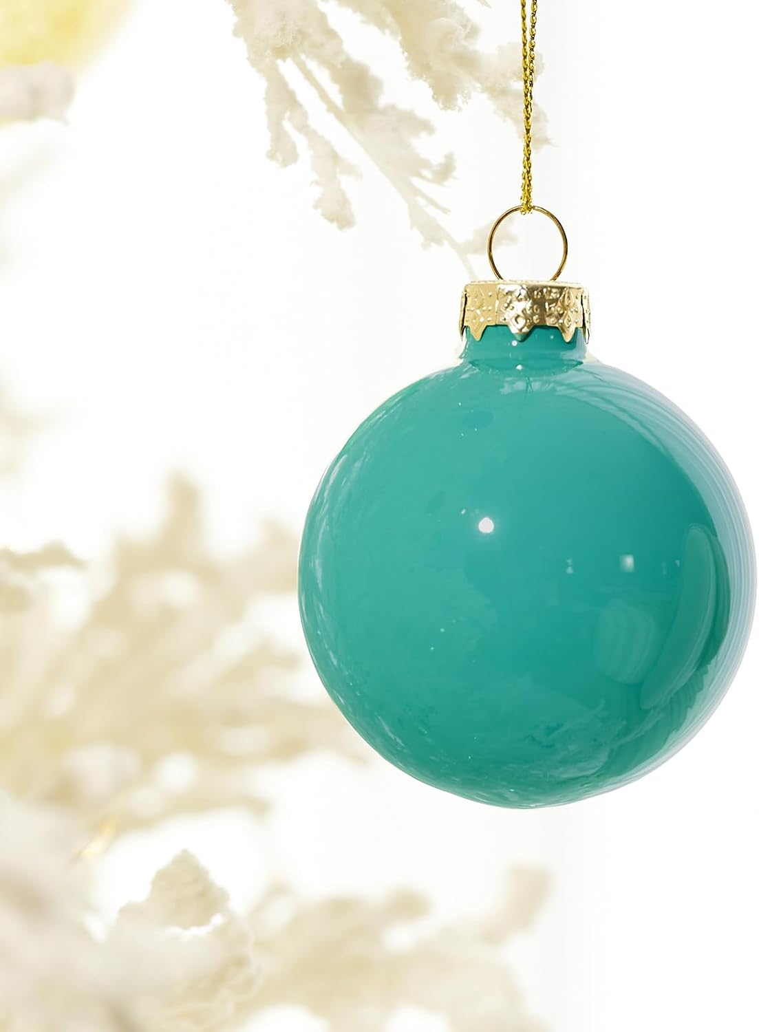 WDS WONDROUS Christmas Ornaments Blue Green Set of 12 Christmas Ball Glass