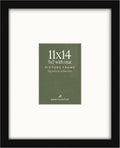 Americanflat 11x14 Picture Frame - Matted to 5x7 - Engineered Wood - Black