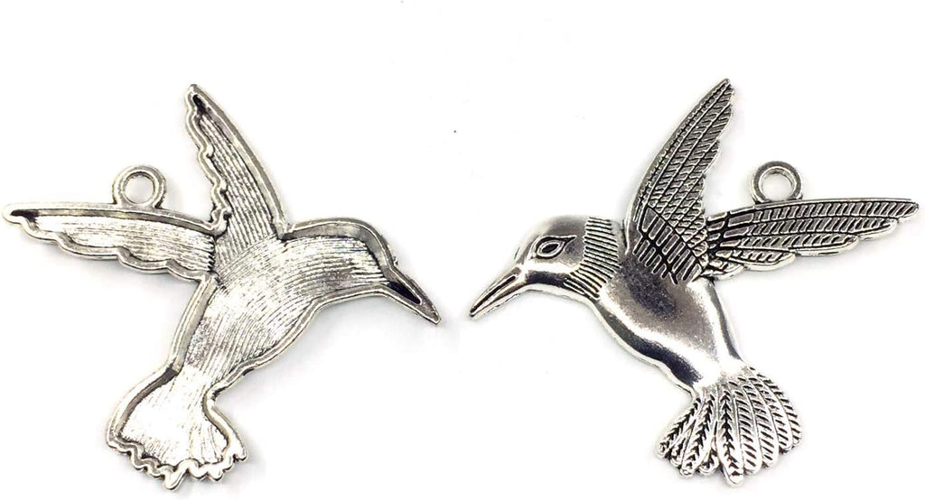 Hummingbird Shower Curtain Hooks Rings Bird Garden Nature Spring Theme Decoration Stainless Steel Rustproof Set of 12 (Silver)