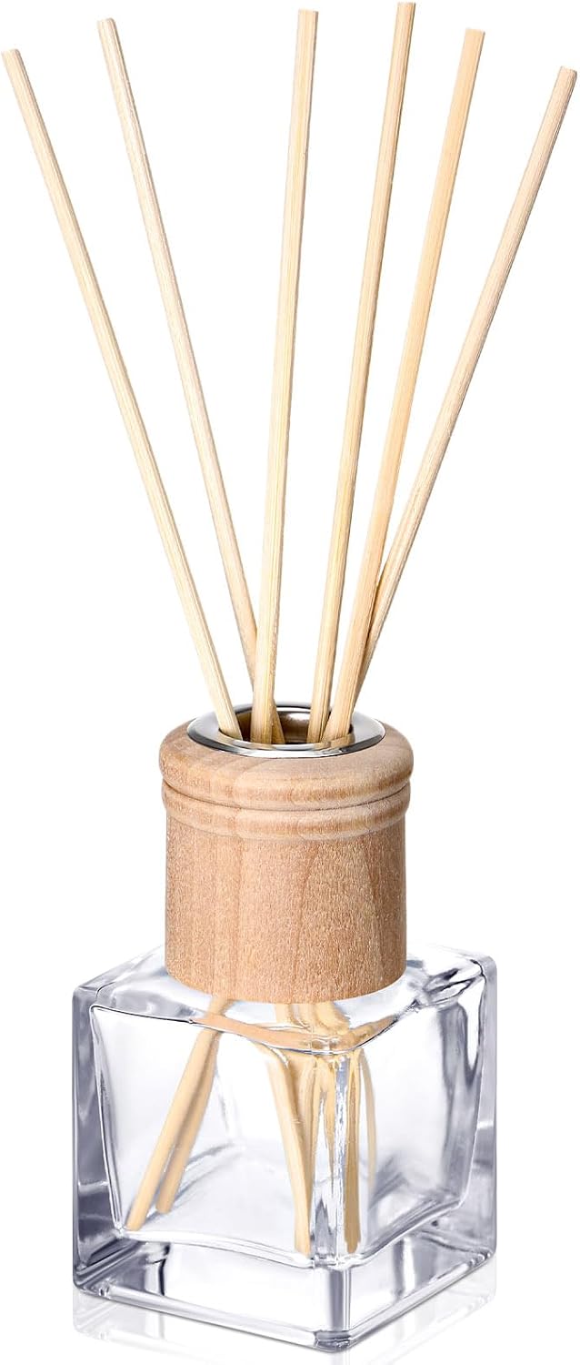 Roshtia 1 Set Reed Diffuser Bottles Empty, 50ml Bottles with Sticks