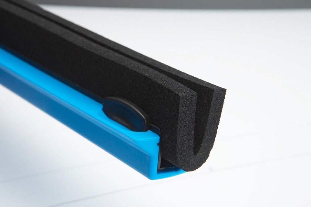 Vikan 77547 Fixed Head Squeegee, Foam Rubber, Polypropylene Frame, 24", Orange