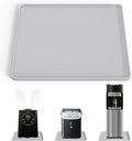 Water Cooler Mat, Waterproof Silicone Tray 19.7"x19.7", Light Gray