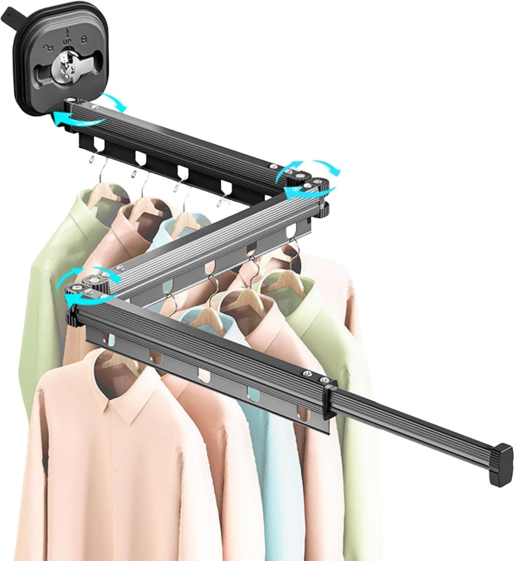 Clothes Drying Rack Wall Mounted with Suction Cup, Drying Racks for Laundry