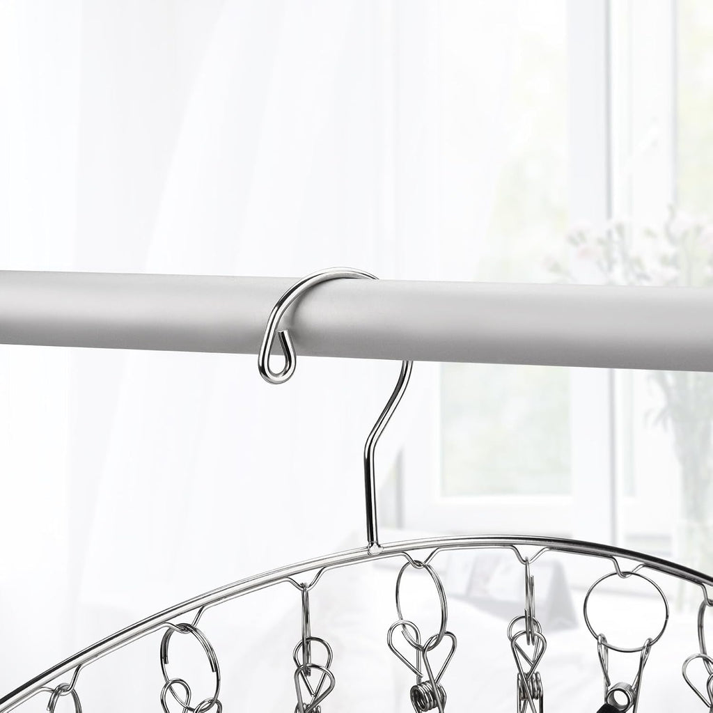 Toplife Clothes Hanger with 10 Clips, Set of 4 Clothes Drying Rack(Indoors)