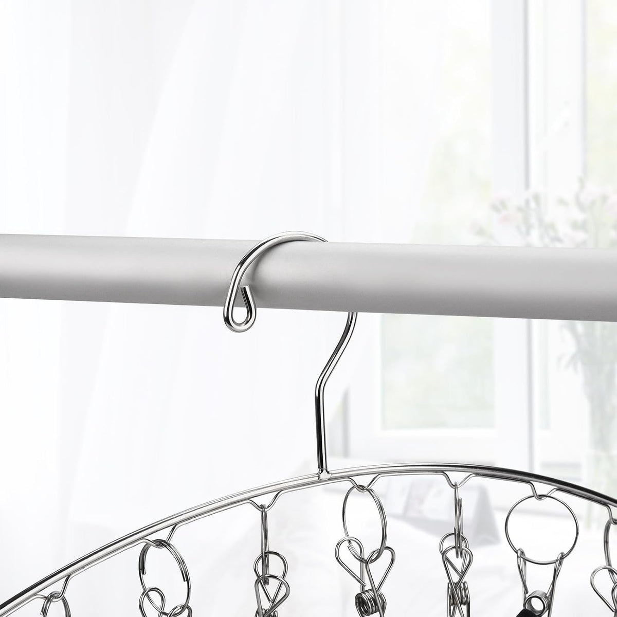Toplife Clothes Hanger with 10 Clips, Set of 4 Clothes Drying Rack(Indoors)