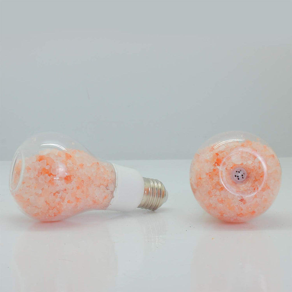 Himalayan Glow Himalayan Salt Light Bulb, Warm Amber Glow, Dimmable A19, Converts Any Fixture to Salt Lamp, 1 Count, Pink