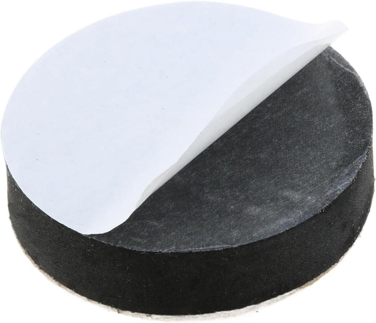 MEETOOT 8-Pack Self-Adhesive Furniture Bed Leg Risers, Round Table Foot Pads Raise 1/2 Inch Height with Felt Pads, Black