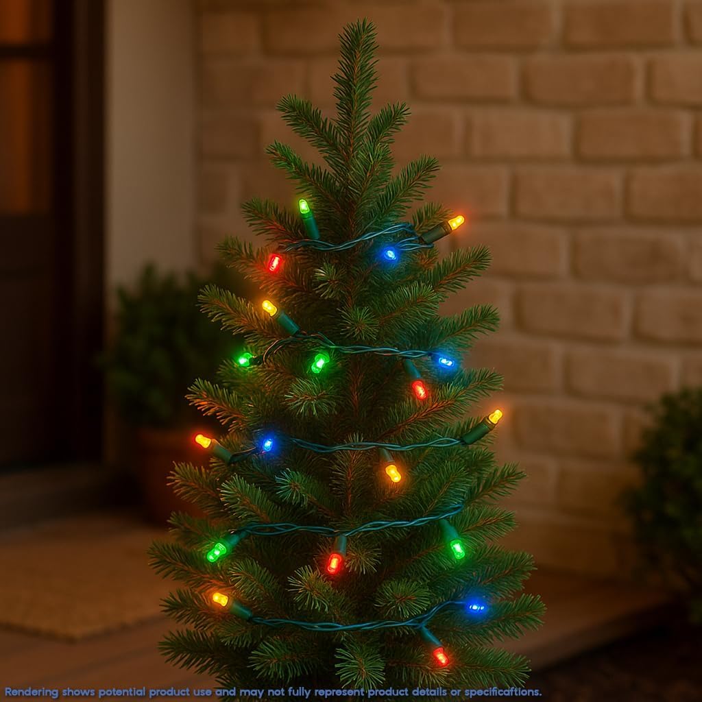 Novelty Lights 8.5 Foot 20 Light Multicolor Mini LED Crafting Lights