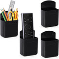 4 Pcs Self-adhesive Remote Control Holder, Wall Mount TV Remote Organizer