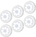 Alivation Motion Sensor Light Indoor, LED Closet Light Battery Operated, Night Light Under Cabinet Lighting, 3 AA Battery Powered, Puck Lights for Wall, Stair, Dimmable (6 Pack)